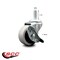 Service Caster 2 Inch Thermoplastic Rubber Wheel 5/16 Inch Threaded Stem Caster with Brake SCC SCC-TS05S210-TPRS-SLB-5161815 - alternate 2